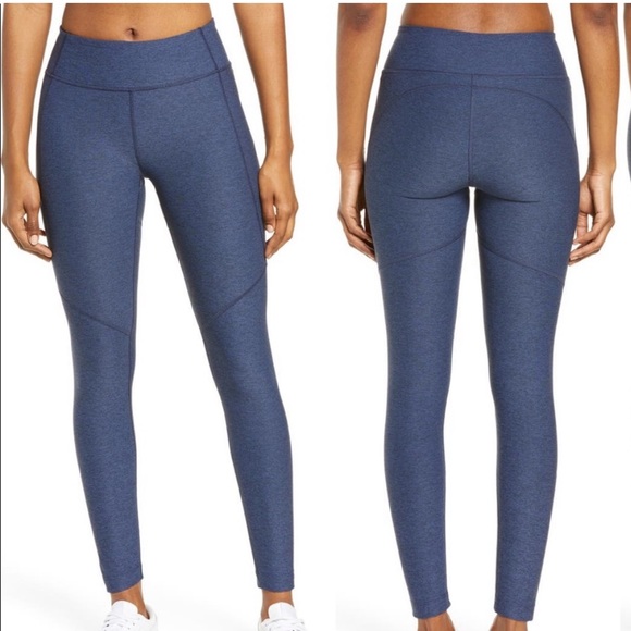 Outdoor Voices Navy 7/8 Warm Up Leggings Size Small - Picture 2 of 9